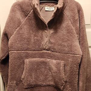 BearPaw Women's Plush Brown Teddy Jacket Ptp 21.5